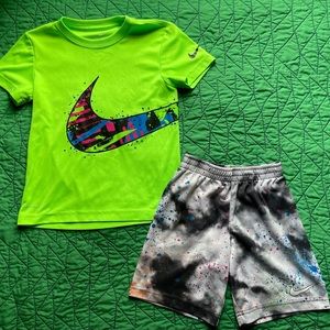 Nike shirt & short set - size 6